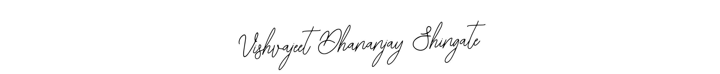 You can use this online signature creator to create a handwritten signature for the name Vishvajeet Dhananjay Shingate. This is the best online autograph maker. Vishvajeet Dhananjay Shingate signature style 12 images and pictures png
