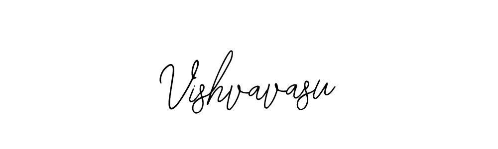 Use a signature maker to create a handwritten signature online. With this signature software, you can design (Bearetta-2O07w) your own signature for name Vishvavasu. Vishvavasu signature style 12 images and pictures png