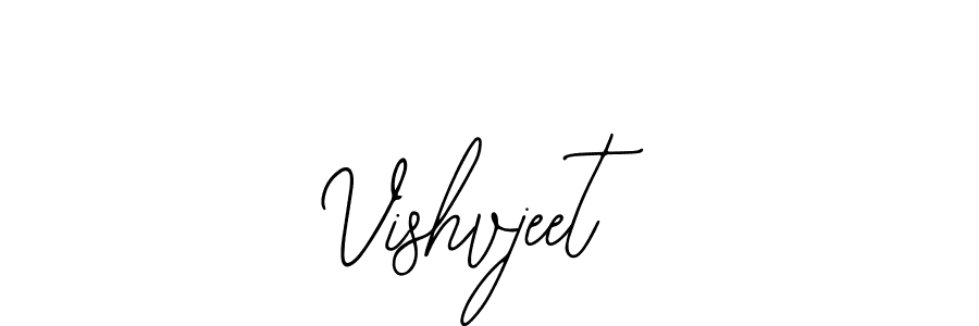 if you are searching for the best signature style for your name Vishvjeet. so please give up your signature search. here we have designed multiple signature styles  using Bearetta-2O07w. Vishvjeet signature style 12 images and pictures png