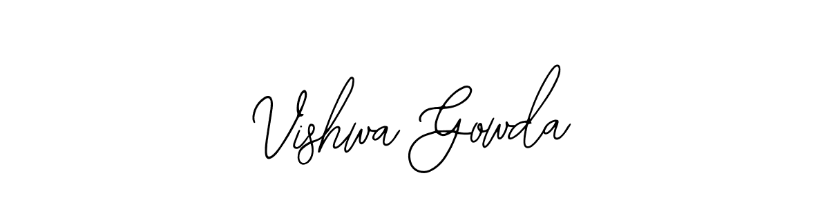 Vishwa Gowda stylish signature style. Best Handwritten Sign (Bearetta-2O07w) for my name. Handwritten Signature Collection Ideas for my name Vishwa Gowda. Vishwa Gowda signature style 12 images and pictures png