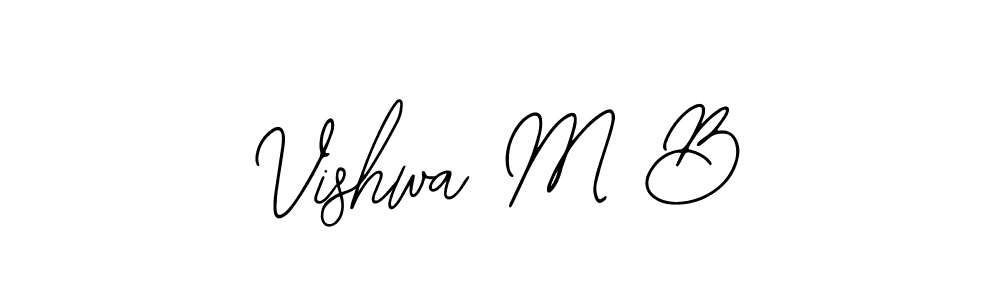 It looks lik you need a new signature style for name Vishwa M B. Design unique handwritten (Bearetta-2O07w) signature with our free signature maker in just a few clicks. Vishwa M B signature style 12 images and pictures png