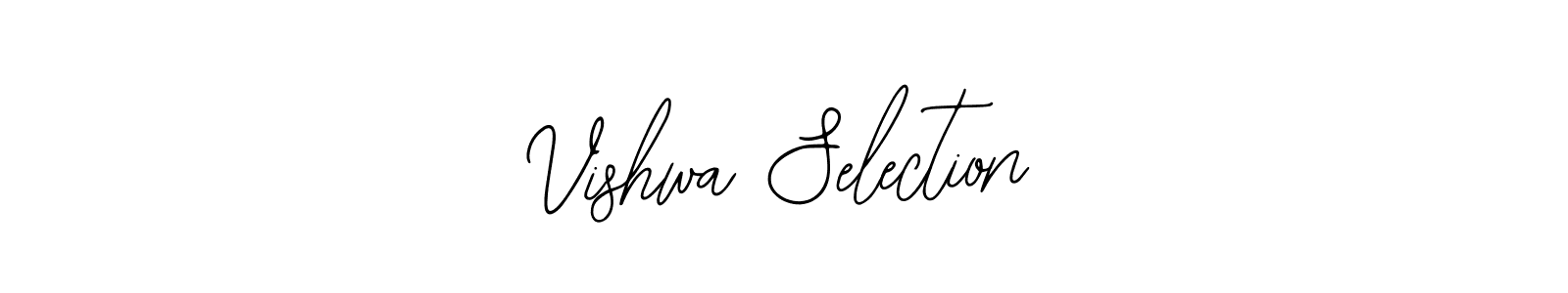 You should practise on your own different ways (Bearetta-2O07w) to write your name (Vishwa Selection) in signature. don't let someone else do it for you. Vishwa Selection signature style 12 images and pictures png