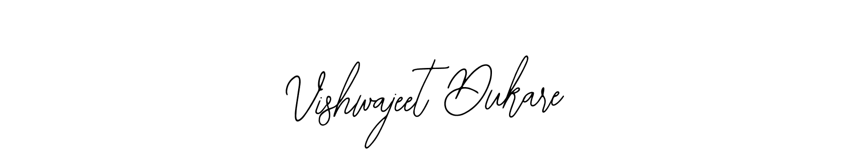 How to make Vishwajeet Dukare name signature. Use Bearetta-2O07w style for creating short signs online. This is the latest handwritten sign. Vishwajeet Dukare signature style 12 images and pictures png