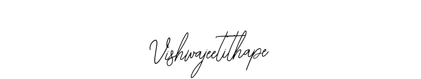 Bearetta-2O07w is a professional signature style that is perfect for those who want to add a touch of class to their signature. It is also a great choice for those who want to make their signature more unique. Get Vishwajeetithape name to fancy signature for free. Vishwajeetithape signature style 12 images and pictures png