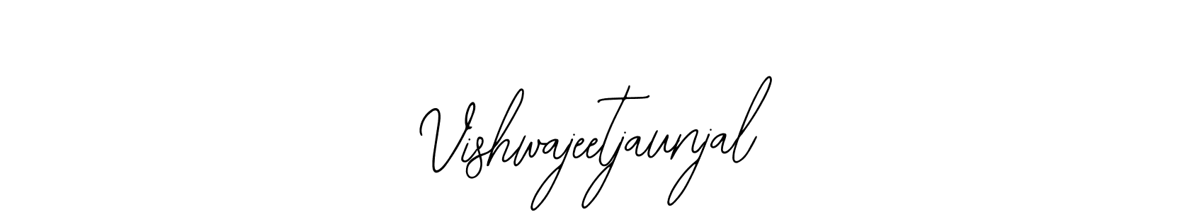 You should practise on your own different ways (Bearetta-2O07w) to write your name (Vishwajeetjaunjal) in signature. don't let someone else do it for you. Vishwajeetjaunjal signature style 12 images and pictures png