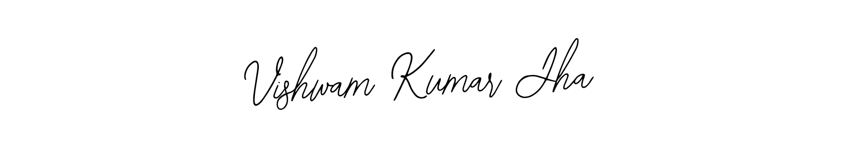 if you are searching for the best signature style for your name Vishwam Kumar Jha. so please give up your signature search. here we have designed multiple signature styles  using Bearetta-2O07w. Vishwam Kumar Jha signature style 12 images and pictures png