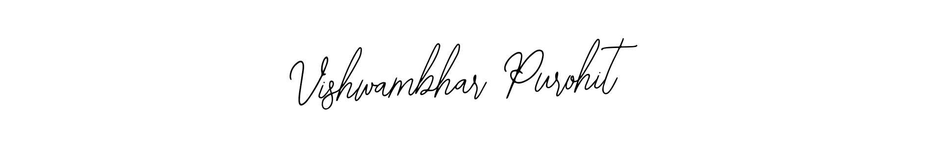 Make a beautiful signature design for name Vishwambhar Purohit. With this signature (Bearetta-2O07w) style, you can create a handwritten signature for free. Vishwambhar Purohit signature style 12 images and pictures png