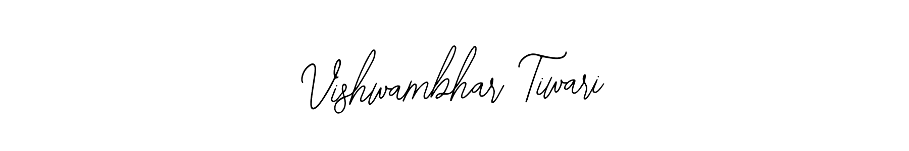 How to make Vishwambhar Tiwari name signature. Use Bearetta-2O07w style for creating short signs online. This is the latest handwritten sign. Vishwambhar Tiwari signature style 12 images and pictures png