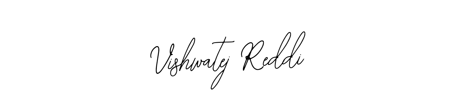 if you are searching for the best signature style for your name Vishwatej Reddi. so please give up your signature search. here we have designed multiple signature styles  using Bearetta-2O07w. Vishwatej Reddi signature style 12 images and pictures png
