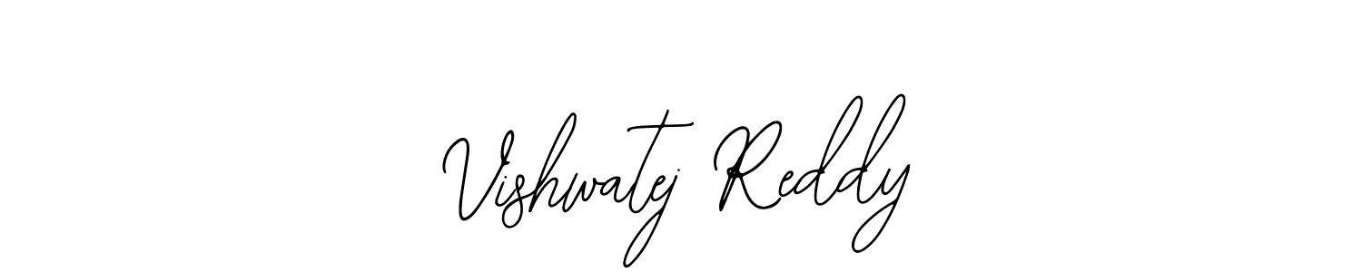 How to make Vishwatej Reddy name signature. Use Bearetta-2O07w style for creating short signs online. This is the latest handwritten sign. Vishwatej Reddy signature style 12 images and pictures png