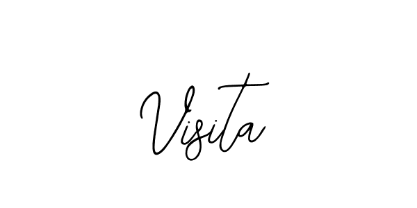 How to make Visita name signature. Use Bearetta-2O07w style for creating short signs online. This is the latest handwritten sign. Visita signature style 12 images and pictures png