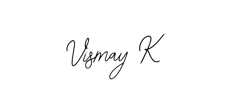 You can use this online signature creator to create a handwritten signature for the name Vismay K. This is the best online autograph maker. Vismay K signature style 12 images and pictures png