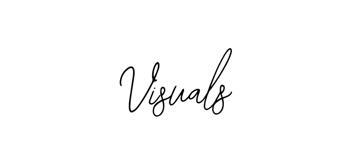 Visuals stylish signature style. Best Handwritten Sign (Bearetta-2O07w) for my name. Handwritten Signature Collection Ideas for my name Visuals. Visuals signature style 12 images and pictures png
