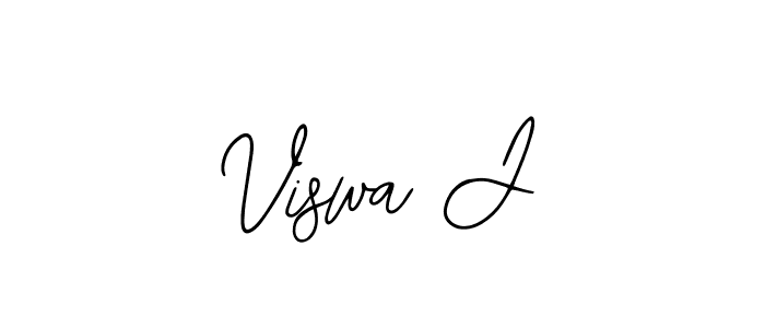 Viswa J stylish signature style. Best Handwritten Sign (Bearetta-2O07w) for my name. Handwritten Signature Collection Ideas for my name Viswa J. Viswa J signature style 12 images and pictures png