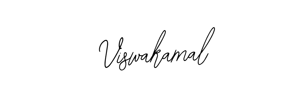 How to make Viswakamal name signature. Use Bearetta-2O07w style for creating short signs online. This is the latest handwritten sign. Viswakamal signature style 12 images and pictures png