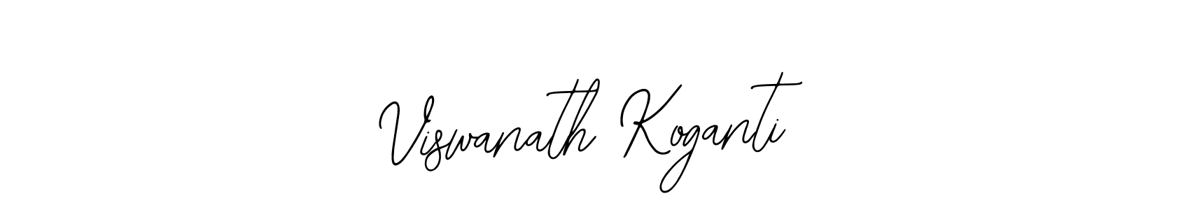 How to make Viswanath Koganti name signature. Use Bearetta-2O07w style for creating short signs online. This is the latest handwritten sign. Viswanath Koganti signature style 12 images and pictures png