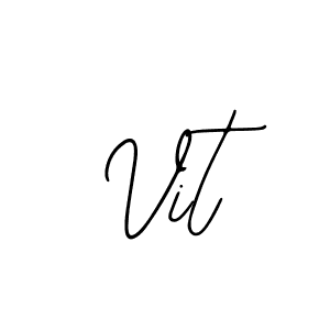 How to make Vit signature? Bearetta-2O07w is a professional autograph style. Create handwritten signature for Vit name. Vit signature style 12 images and pictures png
