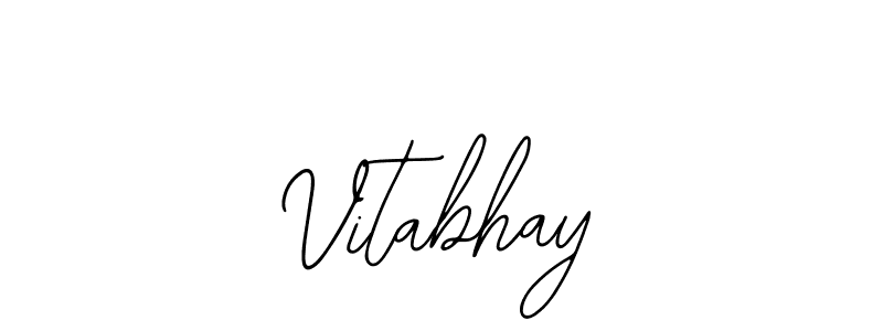 if you are searching for the best signature style for your name Vitabhay. so please give up your signature search. here we have designed multiple signature styles  using Bearetta-2O07w. Vitabhay signature style 12 images and pictures png