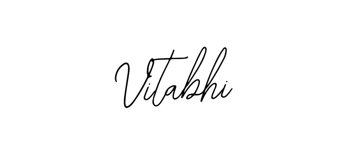 Use a signature maker to create a handwritten signature online. With this signature software, you can design (Bearetta-2O07w) your own signature for name Vitabhi. Vitabhi signature style 12 images and pictures png