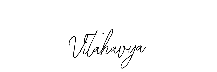 if you are searching for the best signature style for your name Vitahavya. so please give up your signature search. here we have designed multiple signature styles  using Bearetta-2O07w. Vitahavya signature style 12 images and pictures png