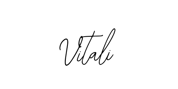 Use a signature maker to create a handwritten signature online. With this signature software, you can design (Bearetta-2O07w) your own signature for name Vitali. Vitali signature style 12 images and pictures png