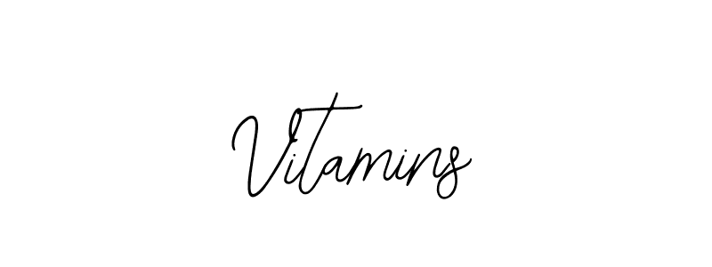 Use a signature maker to create a handwritten signature online. With this signature software, you can design (Bearetta-2O07w) your own signature for name Vitamins. Vitamins signature style 12 images and pictures png