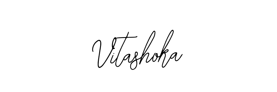 Use a signature maker to create a handwritten signature online. With this signature software, you can design (Bearetta-2O07w) your own signature for name Vitashoka. Vitashoka signature style 12 images and pictures png