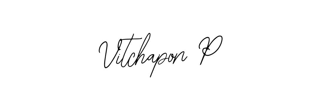 It looks lik you need a new signature style for name Vitchapon P. Design unique handwritten (Bearetta-2O07w) signature with our free signature maker in just a few clicks. Vitchapon P signature style 12 images and pictures png