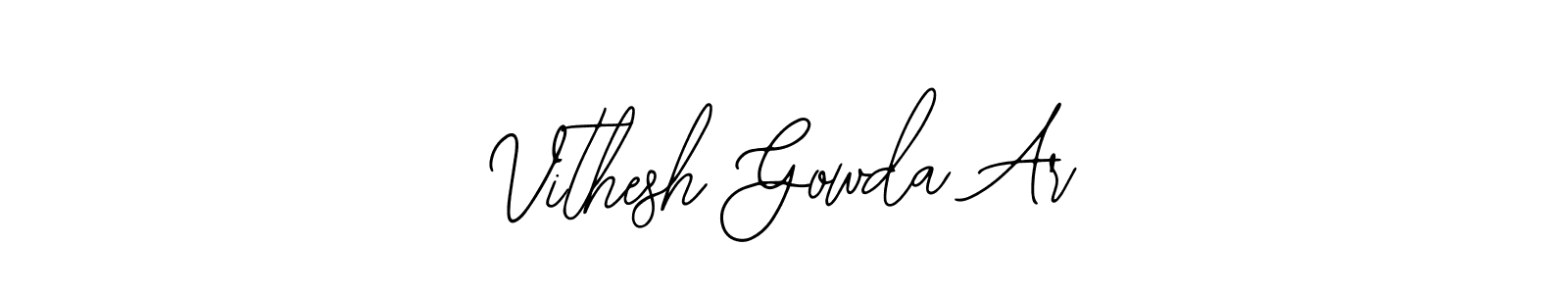 See photos of Vithesh Gowda Ar official signature by Spectra . Check more albums & portfolios. Read reviews & check more about Bearetta-2O07w font. Vithesh Gowda Ar signature style 12 images and pictures png