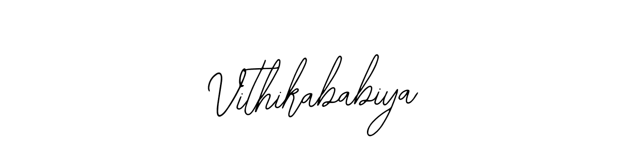 Make a beautiful signature design for name Vithikababiya. With this signature (Bearetta-2O07w) style, you can create a handwritten signature for free. Vithikababiya signature style 12 images and pictures png