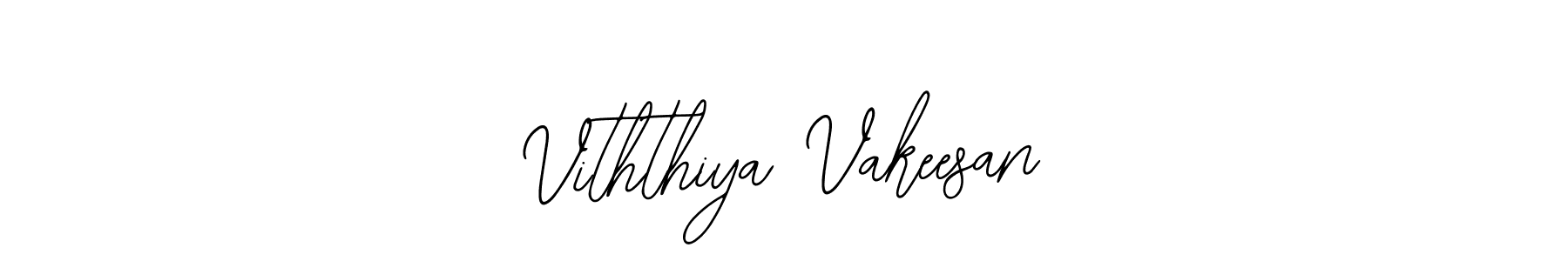 Also You can easily find your signature by using the search form. We will create Viththiya Vakeesan name handwritten signature images for you free of cost using Bearetta-2O07w sign style. Viththiya Vakeesan signature style 12 images and pictures png
