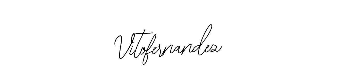 You should practise on your own different ways (Bearetta-2O07w) to write your name (Vitofernandez) in signature. don't let someone else do it for you. Vitofernandez signature style 12 images and pictures png