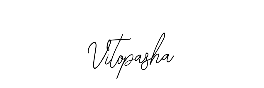 Design your own signature with our free online signature maker. With this signature software, you can create a handwritten (Bearetta-2O07w) signature for name Vitopasha. Vitopasha signature style 12 images and pictures png