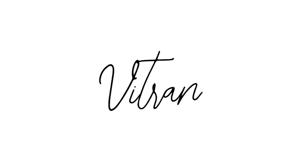 The best way (Bearetta-2O07w) to make a short signature is to pick only two or three words in your name. The name Vitran include a total of six letters. For converting this name. Vitran signature style 12 images and pictures png