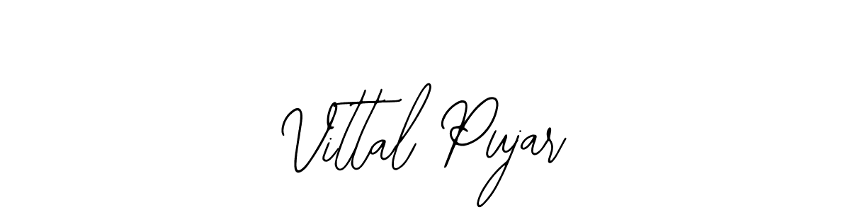 Create a beautiful signature design for name Vittal Pujar. With this signature (Bearetta-2O07w) fonts, you can make a handwritten signature for free. Vittal Pujar signature style 12 images and pictures png