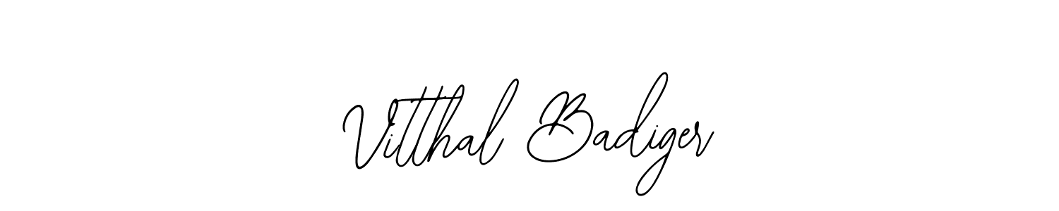 Similarly Bearetta-2O07w is the best handwritten signature design. Signature creator online .You can use it as an online autograph creator for name Vitthal Badiger. Vitthal Badiger signature style 12 images and pictures png