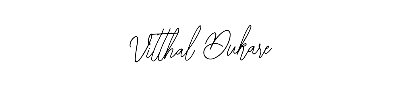 How to make Vitthal Dukare name signature. Use Bearetta-2O07w style for creating short signs online. This is the latest handwritten sign. Vitthal Dukare signature style 12 images and pictures png