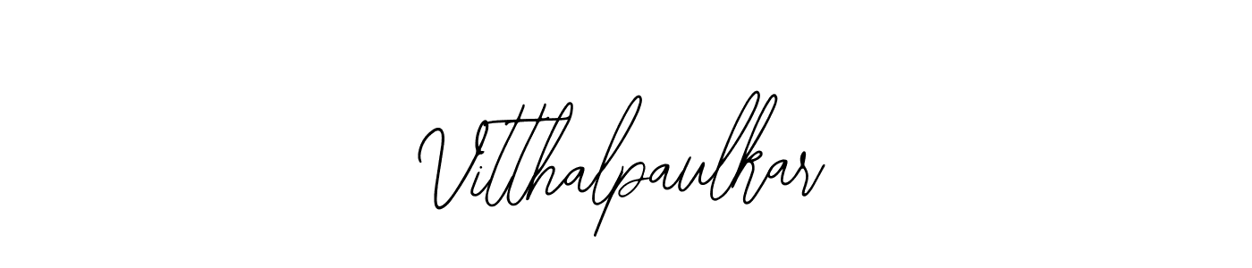 Make a beautiful signature design for name Vitthalpaulkar. With this signature (Bearetta-2O07w) style, you can create a handwritten signature for free. Vitthalpaulkar signature style 12 images and pictures png