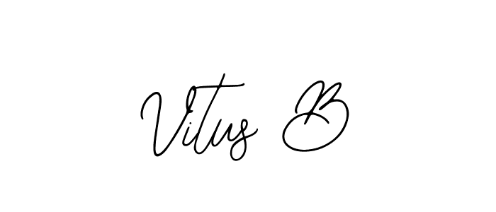 Use a signature maker to create a handwritten signature online. With this signature software, you can design (Bearetta-2O07w) your own signature for name Vitus B. Vitus B signature style 12 images and pictures png