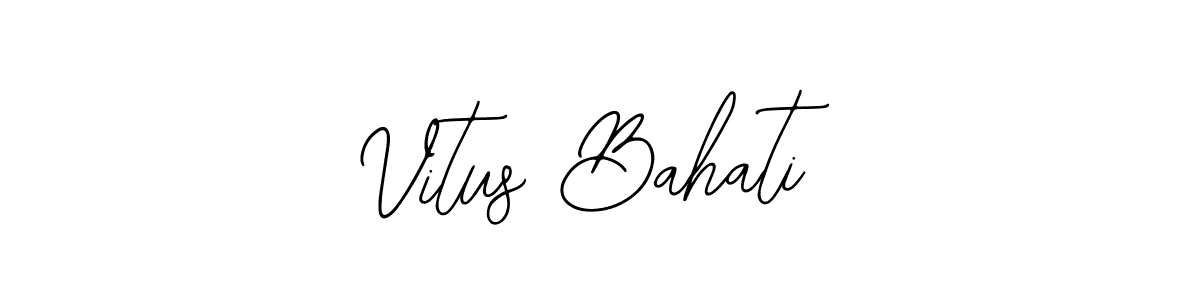 Vitus Bahati stylish signature style. Best Handwritten Sign (Bearetta-2O07w) for my name. Handwritten Signature Collection Ideas for my name Vitus Bahati. Vitus Bahati signature style 12 images and pictures png