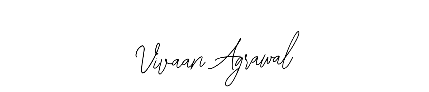 How to make Vivaan Agrawal name signature. Use Bearetta-2O07w style for creating short signs online. This is the latest handwritten sign. Vivaan Agrawal signature style 12 images and pictures png