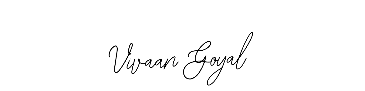 Also You can easily find your signature by using the search form. We will create Vivaan Goyal name handwritten signature images for you free of cost using Bearetta-2O07w sign style. Vivaan Goyal signature style 12 images and pictures png