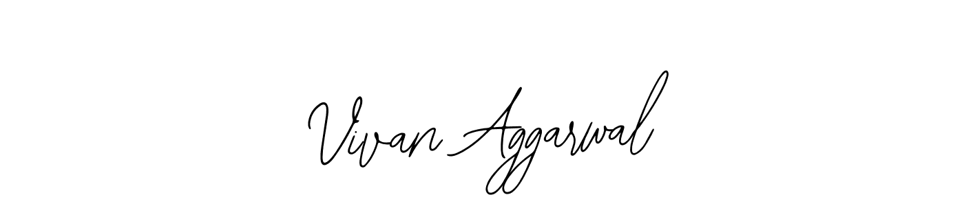 Vivan Aggarwal stylish signature style. Best Handwritten Sign (Bearetta-2O07w) for my name. Handwritten Signature Collection Ideas for my name Vivan Aggarwal. Vivan Aggarwal signature style 12 images and pictures png