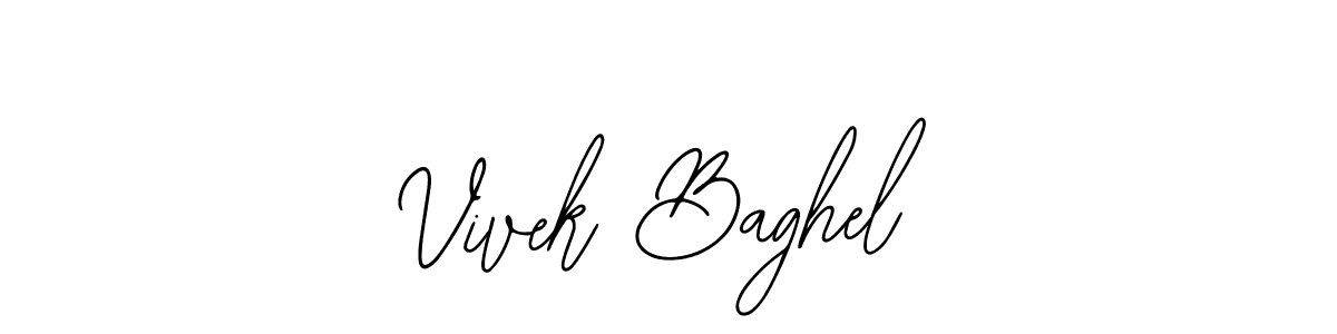 How to make Vivek Baghel name signature. Use Bearetta-2O07w style for creating short signs online. This is the latest handwritten sign. Vivek Baghel signature style 12 images and pictures png