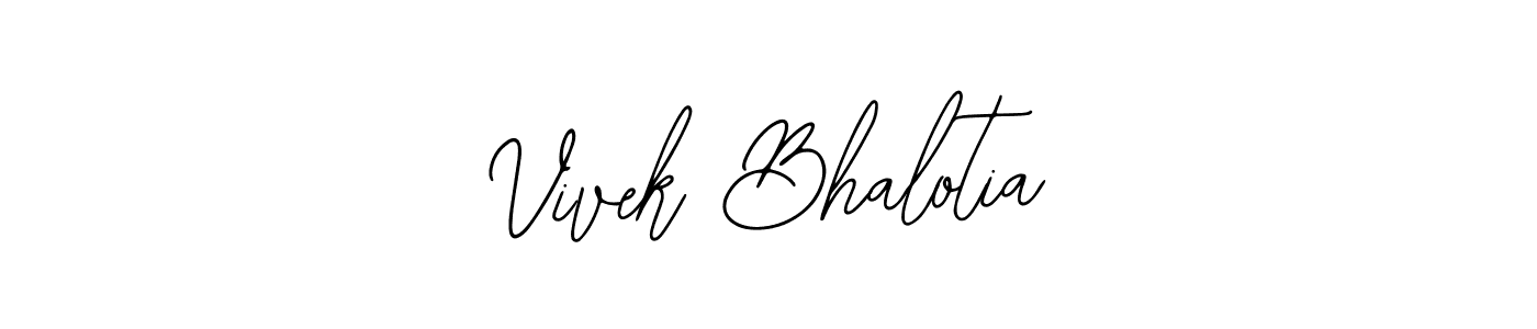 You should practise on your own different ways (Bearetta-2O07w) to write your name (Vivek Bhalotia) in signature. don't let someone else do it for you. Vivek Bhalotia signature style 12 images and pictures png