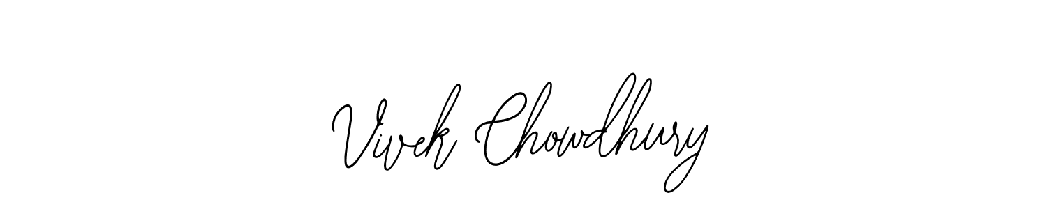 Use a signature maker to create a handwritten signature online. With this signature software, you can design (Bearetta-2O07w) your own signature for name Vivek Chowdhury. Vivek Chowdhury signature style 12 images and pictures png