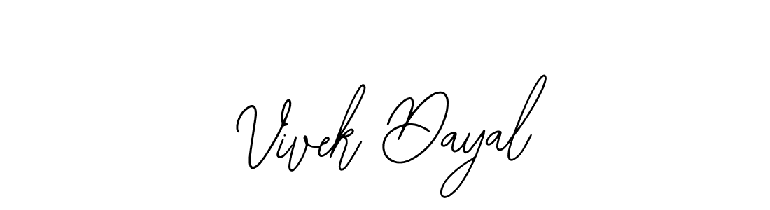 Make a beautiful signature design for name Vivek Dayal. Use this online signature maker to create a handwritten signature for free. Vivek Dayal signature style 12 images and pictures png