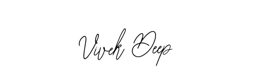 It looks lik you need a new signature style for name Vivek Deep. Design unique handwritten (Bearetta-2O07w) signature with our free signature maker in just a few clicks. Vivek Deep signature style 12 images and pictures png