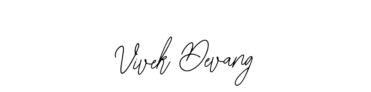 Use a signature maker to create a handwritten signature online. With this signature software, you can design (Bearetta-2O07w) your own signature for name Vivek Devang. Vivek Devang signature style 12 images and pictures png