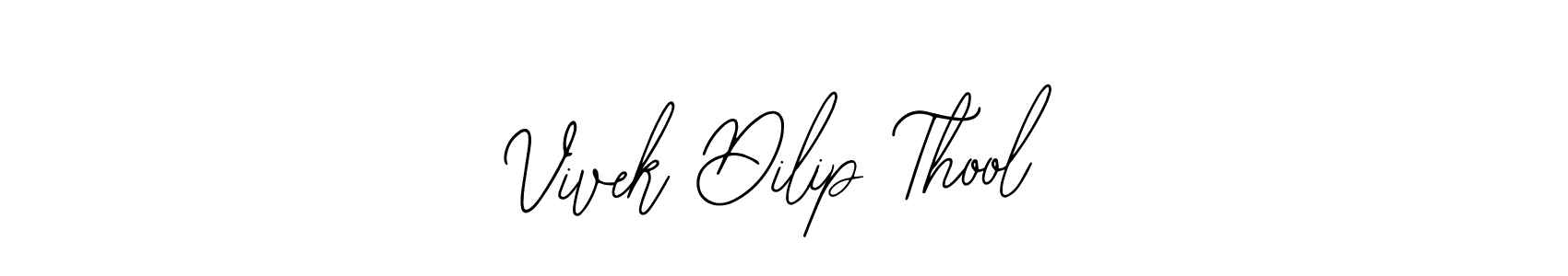 Similarly Bearetta-2O07w is the best handwritten signature design. Signature creator online .You can use it as an online autograph creator for name Vivek Dilip Thool. Vivek Dilip Thool signature style 12 images and pictures png